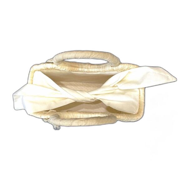 Sensi Studio X REVOLVE Midi Straw Handbag - Cream / Beige - Picture 4 of 6